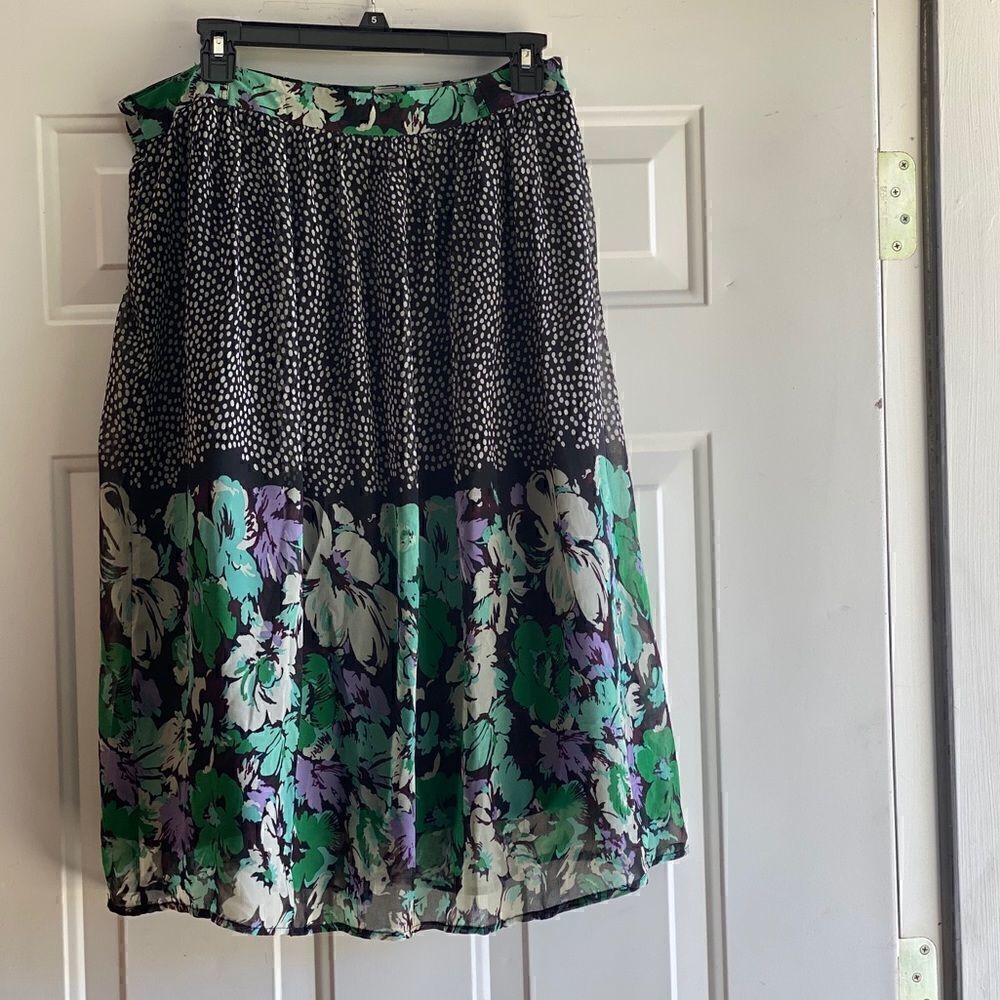 Romy- Multi Color Midi Skirt-NWT